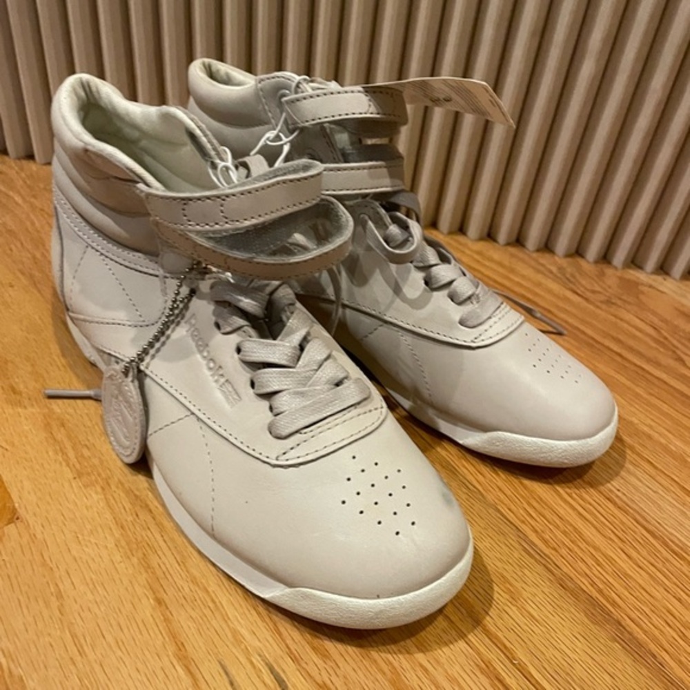 Reebok Classic Freestyle High Top Sneakers Shoes‎ Athletic White WT mark